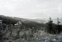 Planina Kláštorisko, vpravo Kozie kamene, Dedinky (1929)