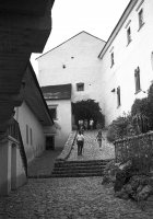 Hrad Krásna Hôrka, dolné nádvorie, Krásnohorské Podhradie (1972)
