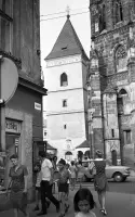 Alžbetina ulica, v pozadí Urbanova veža a Dóm, Košice (1972)