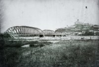 Most cez Váh a hrad v pozadí, Trenčín (1907)