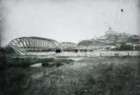 Most cez Váh a hrad v pozadí, Trenčín (1907)