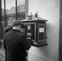 Ulica počas príchodu maďarských vojsk v novembri 1938, Komárno (1938)