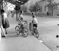 Železničná ulica od železničnej stanice, Lučenec (1959)